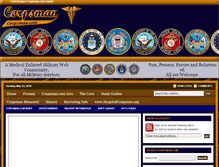 Tablet Screenshot of corpsman.com